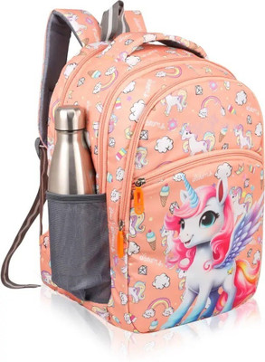 Zavod Unicorn Printed Kids School Backpack Cute Cartoon Bag for Girls 24 L Backpack(Multicolor)