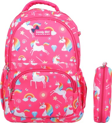 shivaliluggage SLPinkUnicorn5001 36 L Backpack(Multicolor)