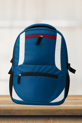 Anaaya Craft Aesthetic Bag For Students with features of casual backpack for women and 30 L Backpack(Black, Blue)