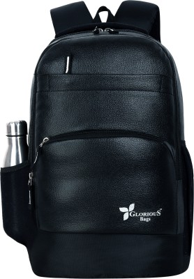 GLORIOUS GB Premium Bags Backpack/ Laptop Backpack ANTI THEFT FAUX LEATHER 30L 30 L Backpack(Black)