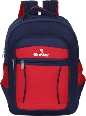 Enflier School Bag 28 L Laptop Backpack | School, College & Travel Bag (Blue & Red) 28 L Backpack(Blue, Red)