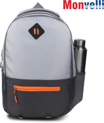 MONVELLI Casual Laptop Backpack for Men Women Boys Girls 25 L Laptop Backpack(Grey)