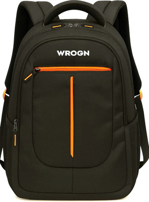 WROGN 35 Ltr Unisex Spacy Laptop Backpack for Travel/College/School With RainCover 35 L Laptop Backpack(Black)