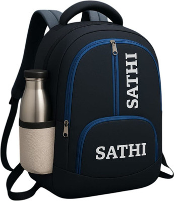 Sathi Bag Large 5 partition Laptop Collage Office Travel Backpack 25 L Backpack(Blue)
