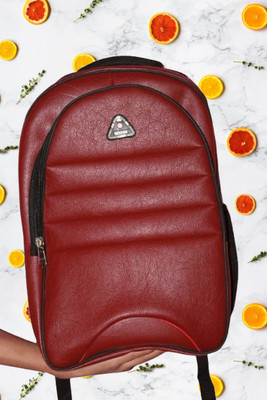 Tarun Creation Cherry 15L Stylish Artificial Leather Backpack for Men & Women 15 L Backpack(Red)