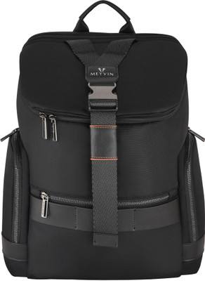MEYVIN MAVRIX BACKPACK WITH 5 PRIMARY POCKETS &MICRO FIBER ANTITHEFT POCKET 20 L Backpack(Black)