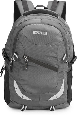 PROVOGUE Spacy unisex with rain cover and reflective strip 35 L Laptop Backpack(Grey)