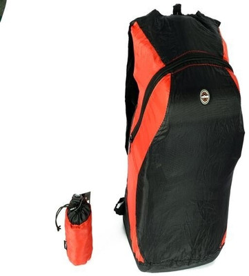 VIAGGI Folding 2 L Laptop Backpack(Red, Black)