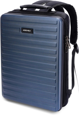 Assembly Hard Shell Sleek Bag with Padded Compartment 12 L Laptop Backpack(Blue)