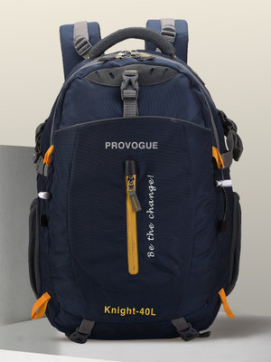 PROVOGUE unisex bagwith rain cover and reflective strip 40 L Laptop Backpack(Blue)