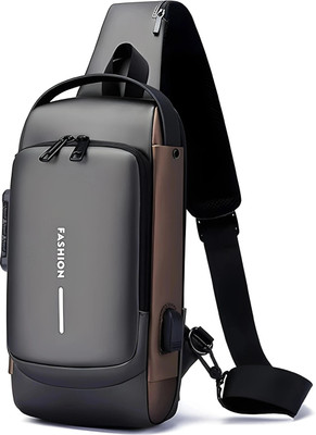 Bellveen New Sling Bag Anti-Theft USB Crossbody Backpack Waterproof Chest Shoulder Bag 10 L Backpack(Multicolor)
