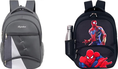 KEROSTO Comfortable Durable Backpack for Daily Commute of School College Office 30 L Backpack(Grey, Black)