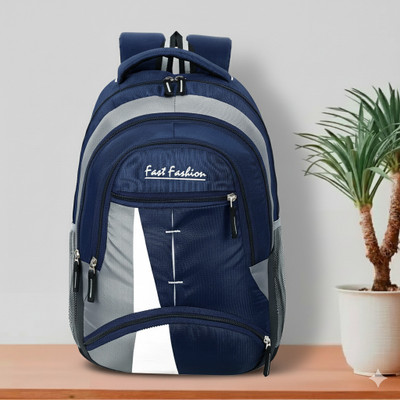 Softmax 30L Laptop Backpack Medium Bagpack school college laptop travel bag office bag 30 L Laptop Backpack(Blue, Grey)