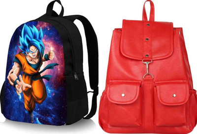 khatushyam collection A_GOKU_@@@_2 & pc23_abc 30 L Backpack(Black, Red)