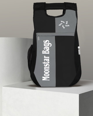 MOONSTAR BAGS Attractive fashionable Watrer Resistant College School office unisex Backpack 25 L Backpack(Black, Grey)