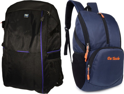 Da Tasche Daypack Blue 25 L Backpack(Blue, Black)