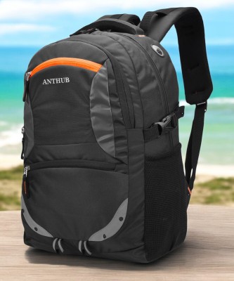 ANTHUB For Unisex,Office/Travel/Business Use,with Rain Cover And Reflective Strip(1006) 35 L Laptop Backpack(Black)