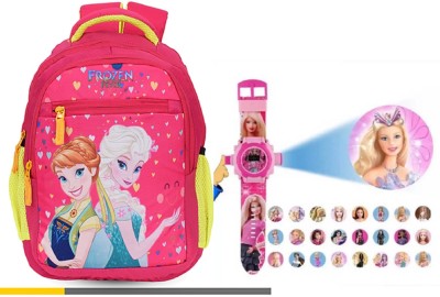 BLENZO Kids New Stylish Polyester Frozen Printed (LKG/UKG/1st/2nd Class) Waterproof 20 L Backpack(Blue)