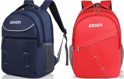 Axion Large 30L Backpack for Men Laptop Bags Women College School Waterproof Bagpack 30 L Backpack(Black, Blue, Red)