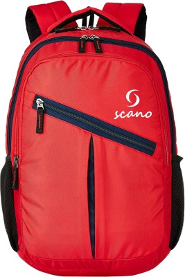 SCANO Laptop Backpack college bags for girls & Boys Waterproof School Bag 25 L Laptop Backpack(Red)