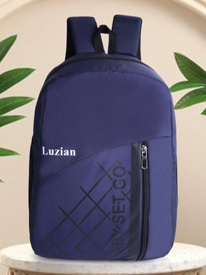 Luzian Casual School Design Tuition College Office Shoulder Backpack For Unisex 22 L Backpack(Blue)