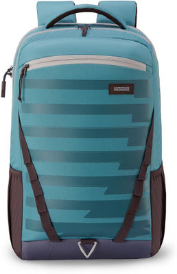 AMERICAN TOURISTER Mate 3.0 Style 01, 31 Lts Unisex College Backpack with Front Organizer 31 L Backpack(Green)