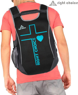 RIGHT CHOICE unisex typography religion backpack college bag daily use (2321) 20 L Backpack(Black)