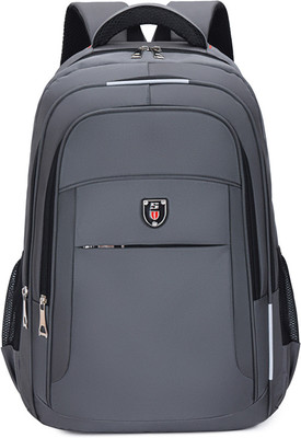 SYGA Mens Large Capacity Business Computer Backpack Outdoor Travel Student School bag 15 L Backpack(Grey)