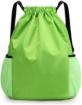 SYGA Drawstring Backpack for Gym, Yoga, Running, Swimming, Camping, Travel Bag 15 L Backpack(Green)