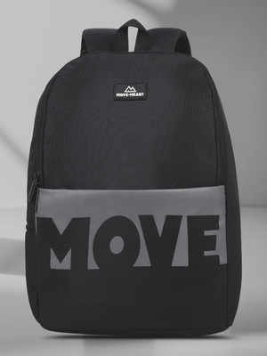 MOVE-MEANT METRO-MOVE Polyester Padded Shoulder Straps Backpack for Men and Women 35 L Laptop Backpack(Black)