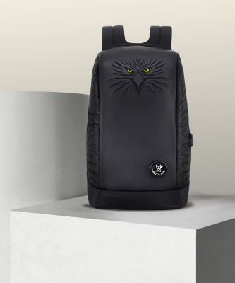 Arctic Fox Griffin Anti-Theft Black 23 L Laptop Backpack(Black)