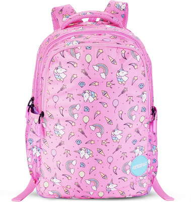 AMERICAN TOURISTER Starlet 25.5 Liters Backpack with Dual Side Pockets/Front Organizer for Women 25.5 L Backpack(Pink)