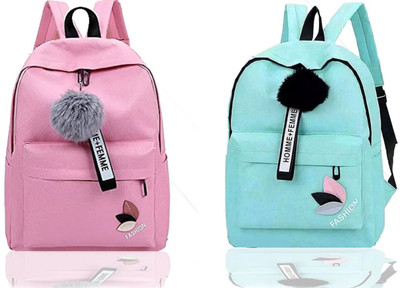 khatushyam collection A_@ PINK_ FSN_^^ 1 & FSHN_@@ GRN_1 PC_abc 30 L Backpack(Pink, Green)