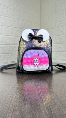 Sanjis Enterprise MINI Pop it up Sequence Purse Bag Fidget for Little Girls 5 L Backpack(Red)