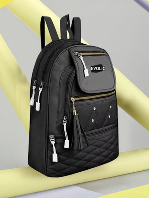 EVOLIC Small 20 L Backpack Stylish Cute For Girl 20 L Backpack(Black)