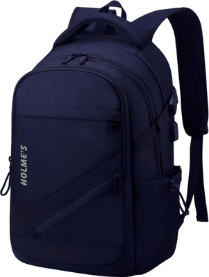 HOLME'S Laptop Backpack 2014 Waterproof,School/College Bag With USB Port And Rain Cover 35 L Laptop Backpack(Blue)