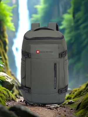 SWISS MILITARY ASTER Multi Utility Bag with Laptop, Lunch & Shoe Compartment, Anti-Theft Pocket 29 L Backpack(Khaki)