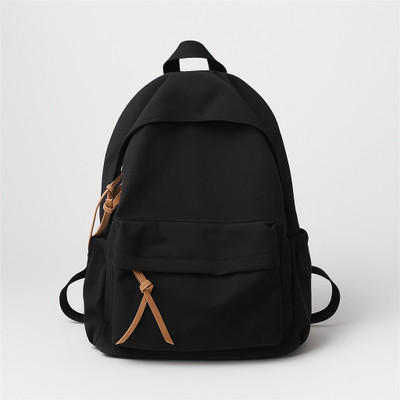 SAVIE Medium Canvas 15L Laptop Backpack 15 L Laptop Backpack(Black)