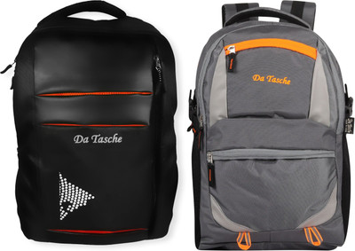 Da Tasche REX MIX BLK 30 L Laptop Backpack(Black, Blue)