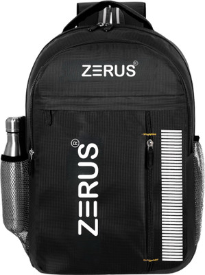 ZERUS Stylish Durable & Spacious Laptop Bag for Office College & School Bag 35 L Laptop Backpack(Black)