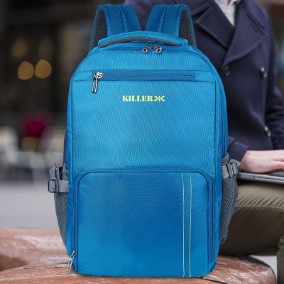 KILLER SPILTY ARC STYLISH LAPTOP BAGPACK WITH RAIIN COVER 40 L Laptop Backpack(Blue)