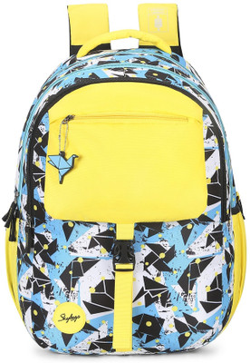 SKYBAGS WOKE PRO 01 SCHOOL BAG YELLOW 35 L Backpack(Blue)