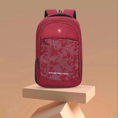 SWISS MILITARY with Rain Cover 35 L Backpack(Maroon)