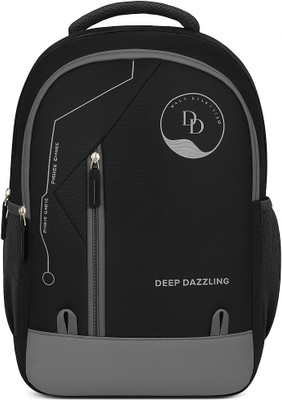 DEEP DAZZLING Unisex Casual Laptop Backpack for Travel / School /Collage / Office Backpack 37 L Laptop Backpack(Black, Grey)