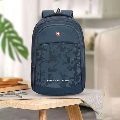 SWISS MILITARY with Rain Cover 35 L Backpack(Blue)