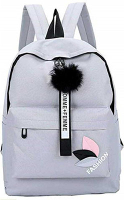 Dowet FASHION-BACKPACK-GREY-1PC-SS_3_10 10 L Backpack(Grey)
