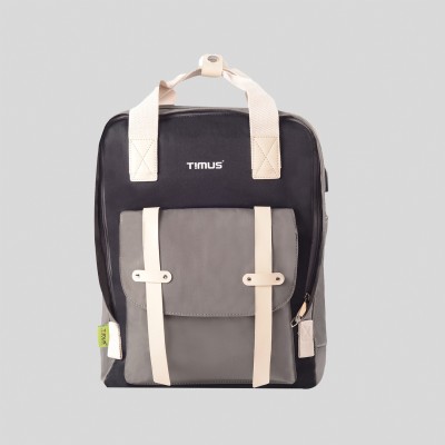 Timus Miami Urban Casual Backpack for Men and Women | Stylish & Modern Backpack 21 L Backpack(Black)