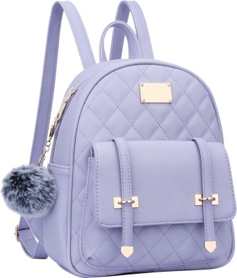 Bizarre Vogue Pompom Style Backpack 3 L Backpack(Purple)