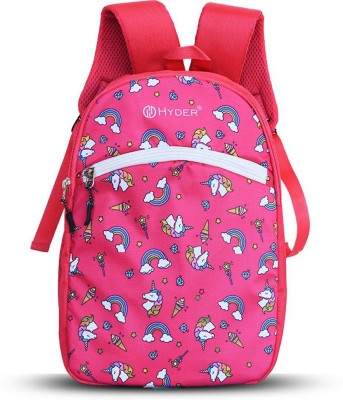 Hyder Kids Seamless Unicorn Cartoon Best Stylish Waterproof Lightweight School Bag 20 L Backpack(Pink)