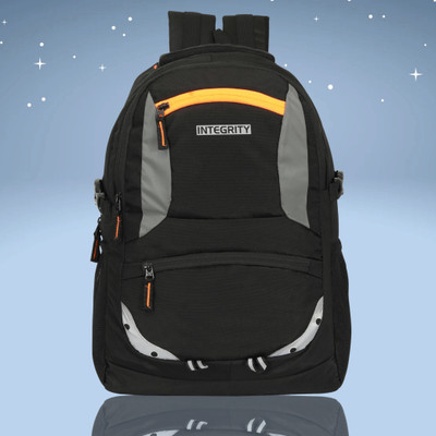 Integrity SmartPack TwinZone – Functional Black Backpack for Work, Travel & Study 35.5 L Laptop Backpack(Black, Grey)